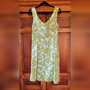 Women's Garnet Hill Sleeveless Floral Summer Dress Size 10
